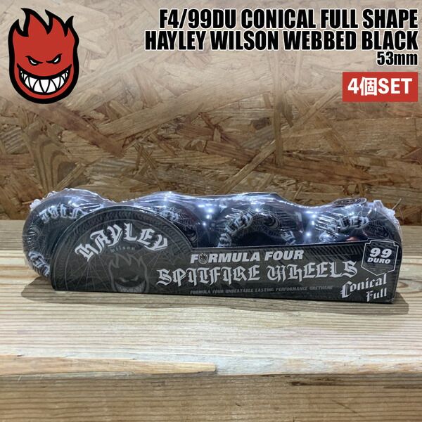 スピットファイア ウィール SPITFIRE F4 99DU 53mm CONICAL FULL SHAPE HAYLEY WILSON WEBBED BLACK