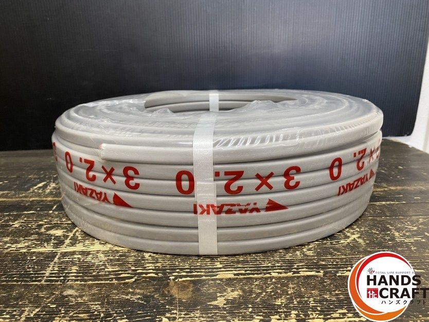 ● ♥品 ヤザキ VVF 3×2.0mm 100ｍ 伝票直貼り 製造より１年以内のものを発送します ハンズクラフト久留米上津BP店 HRDEVELOPMENT_JP