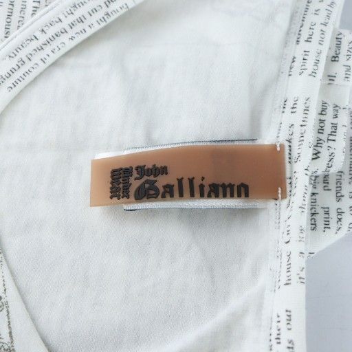 ジョンガリアーノ JOHN GALLIANO Tシャツ カットソー 半袖 ニュース