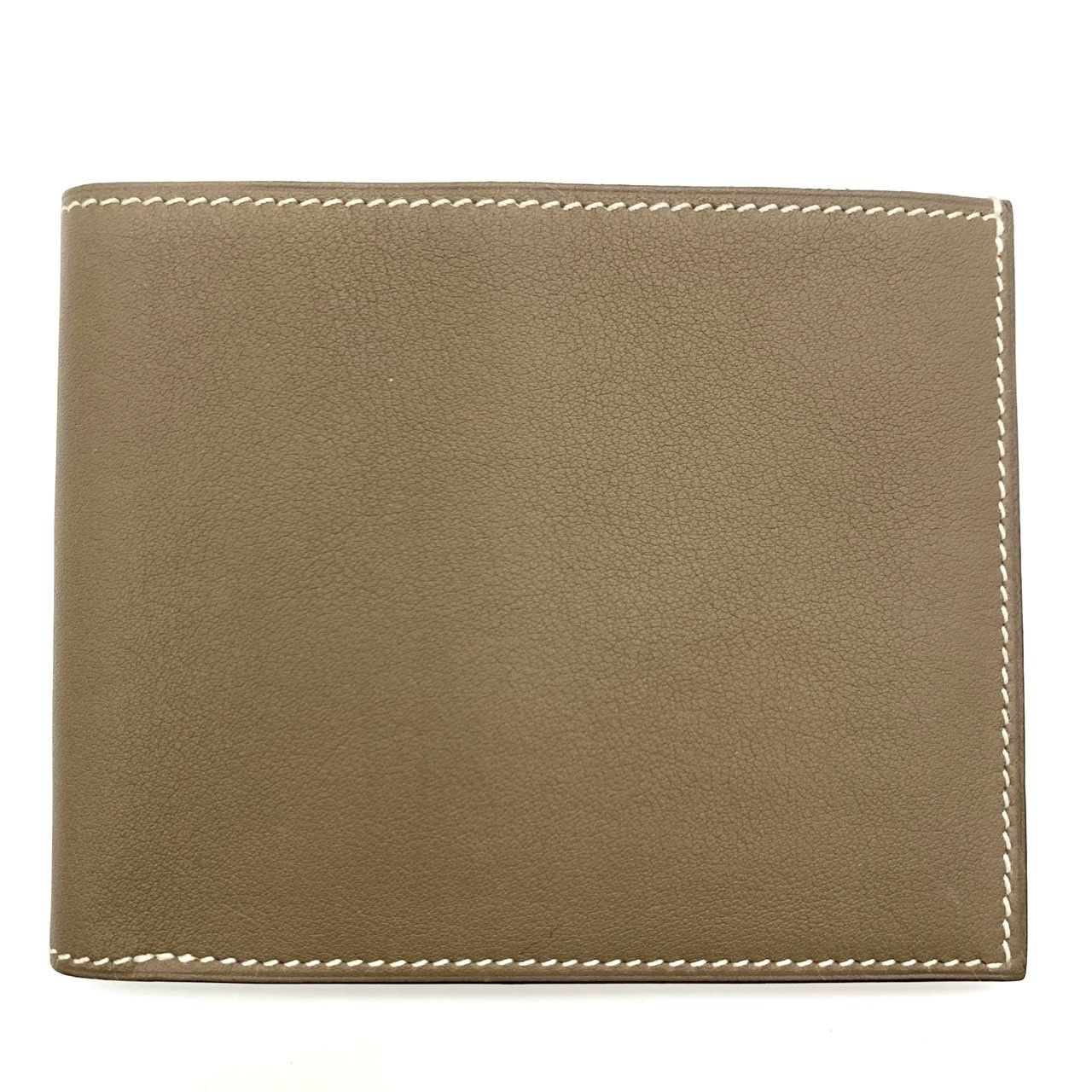 エルメス シチズン ツイル コンパクト 二つ折り財布 札入れ □R刻印 2014年製 エトゥープ HERMES Aランク