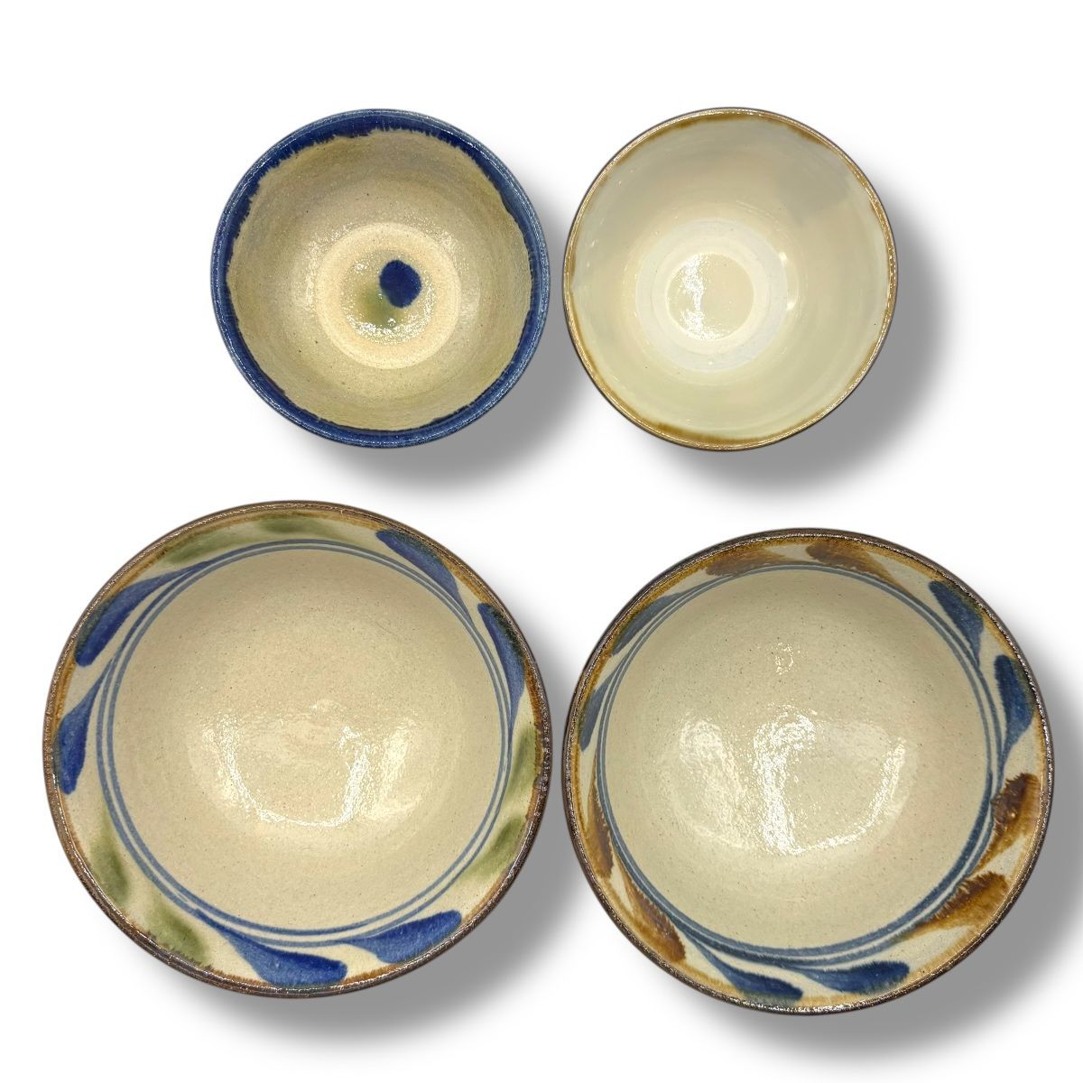 沖縄(やちむん)のお茶碗四個セット