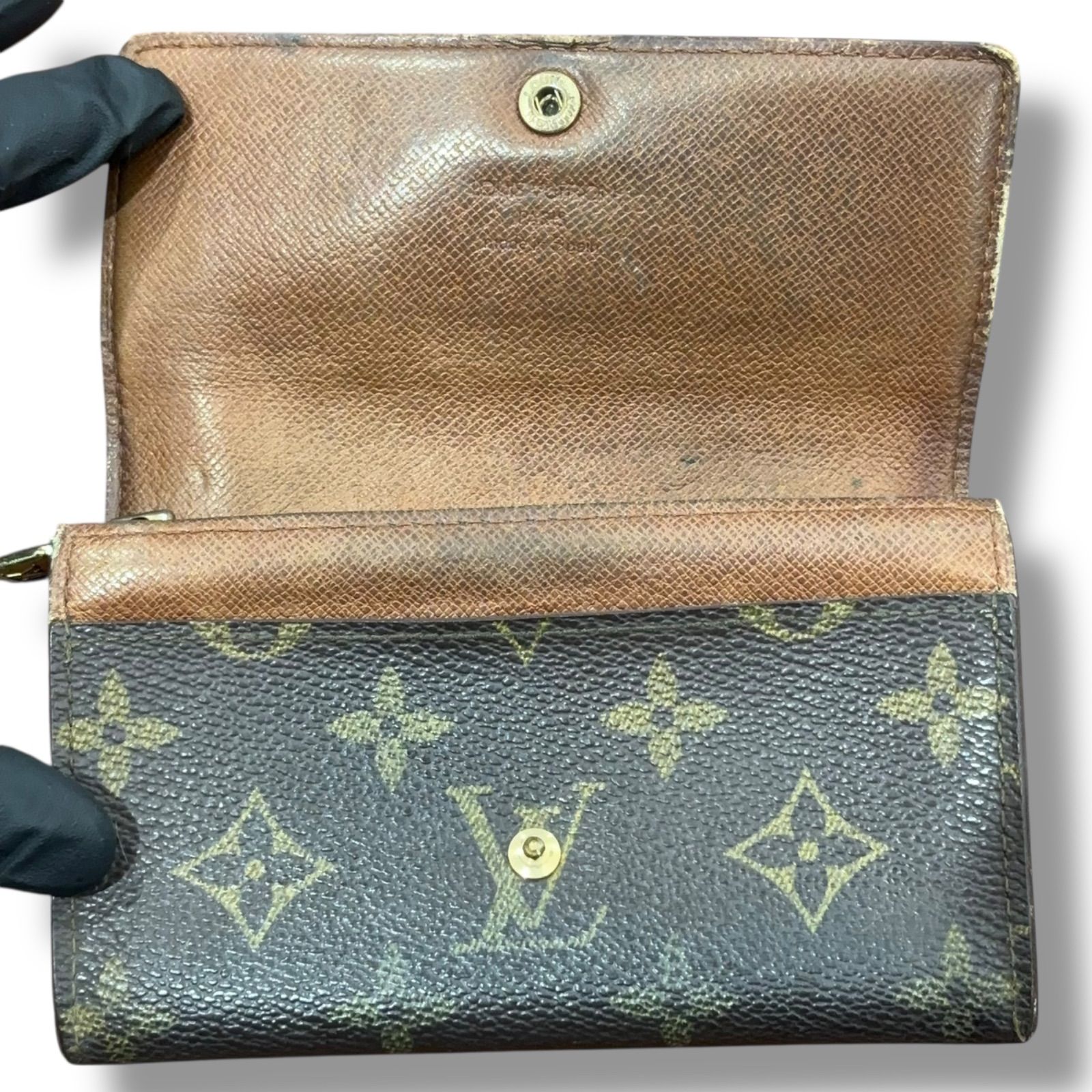 LOUIS VUITTON ルイヴィトン モノグラム ポルトモネ ジップ 二つ折り