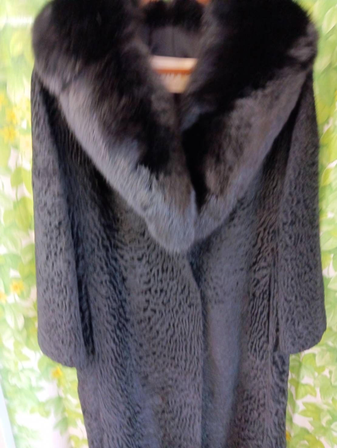 品 オンワード Etude ファーコート ロングコート ブラック 現状品