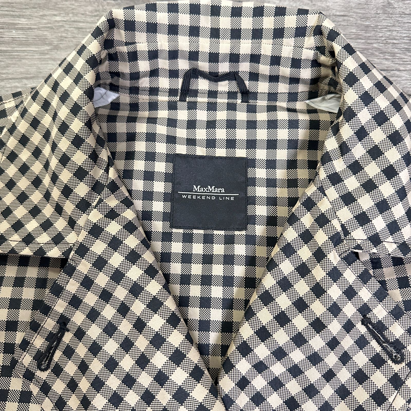 Weekend Max Mara マックスマーラ イタリア製 撥水 ギンガムチェック柄 