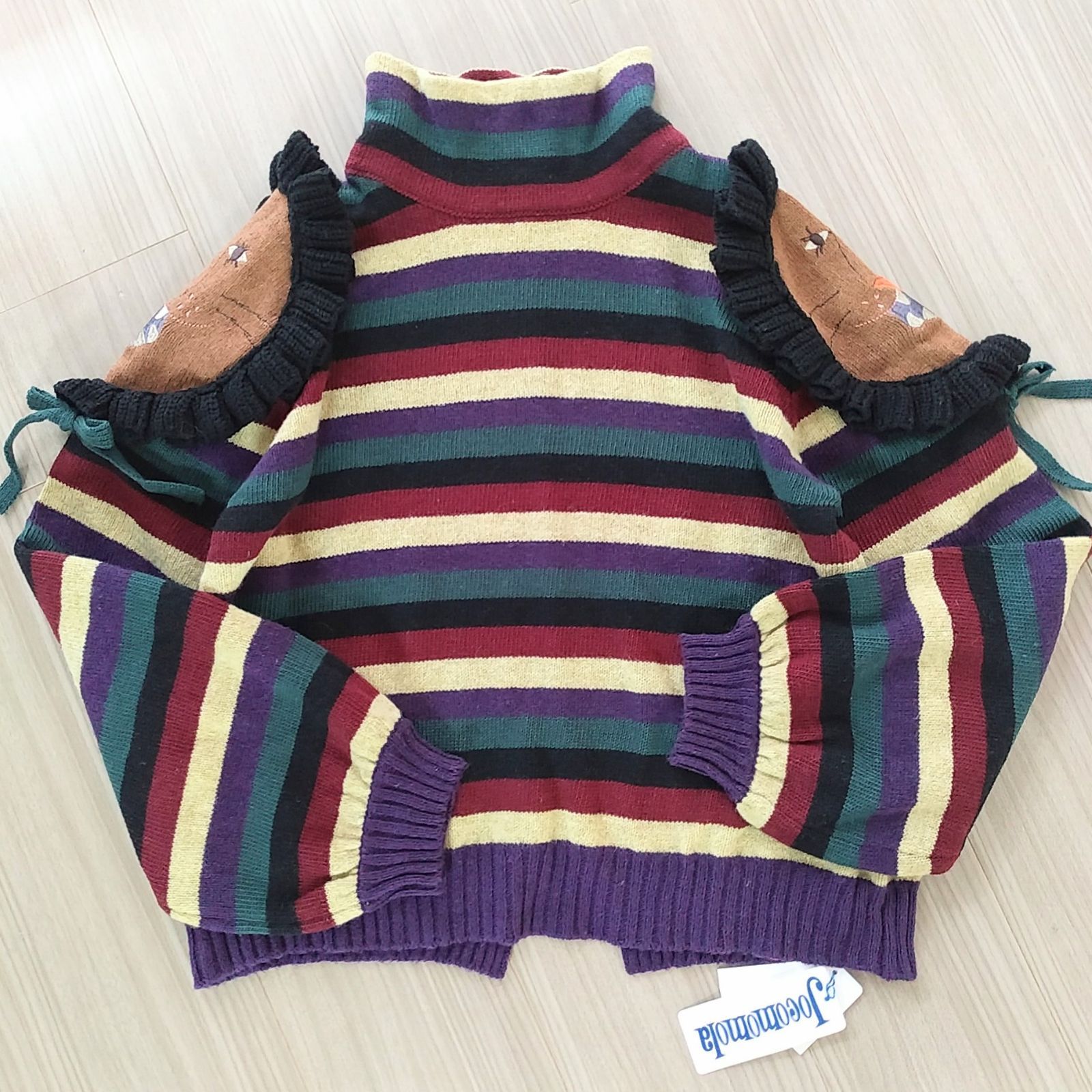 Jocomomola／ホコモモラ サイズ40 タグ付未使用品 肩にライオンが付い