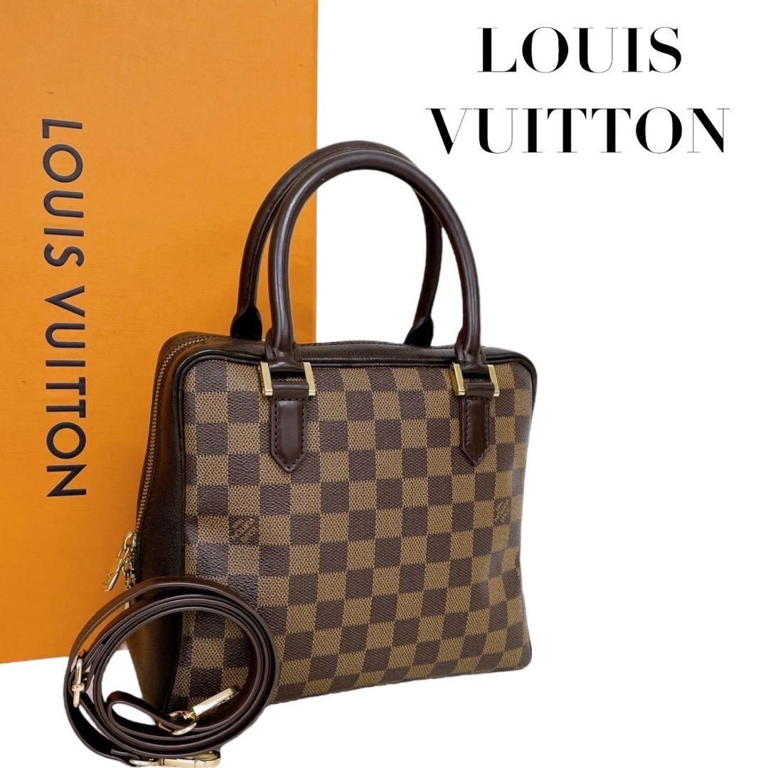 ルイヴィトン バッグ ダミエ ブレラ 2way ハンドバッグ ショルダーバッグ スクエア型 ブラウン 茶 4634