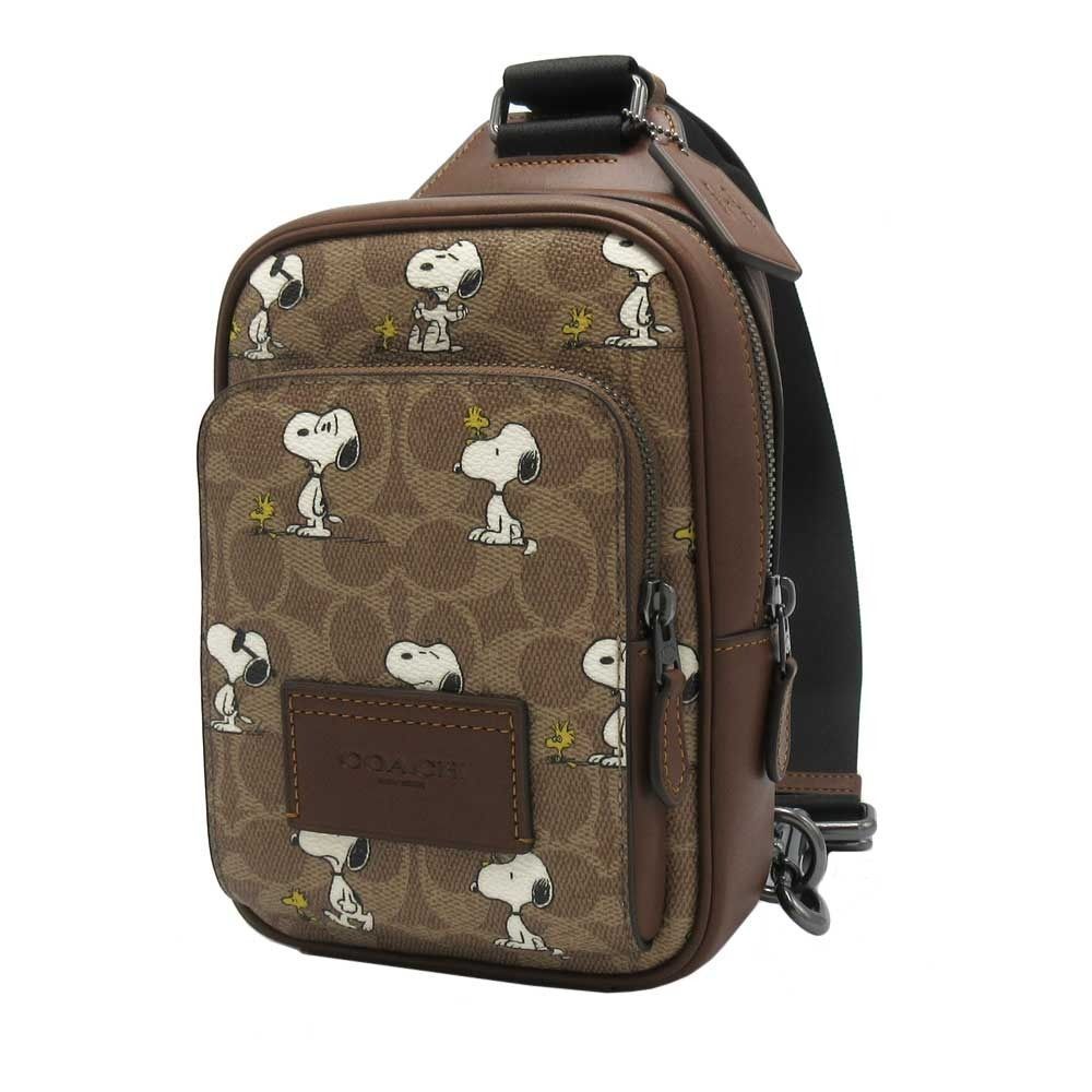COACH X PEANUTS レーサー スリングパックシグネチャー キャンバス