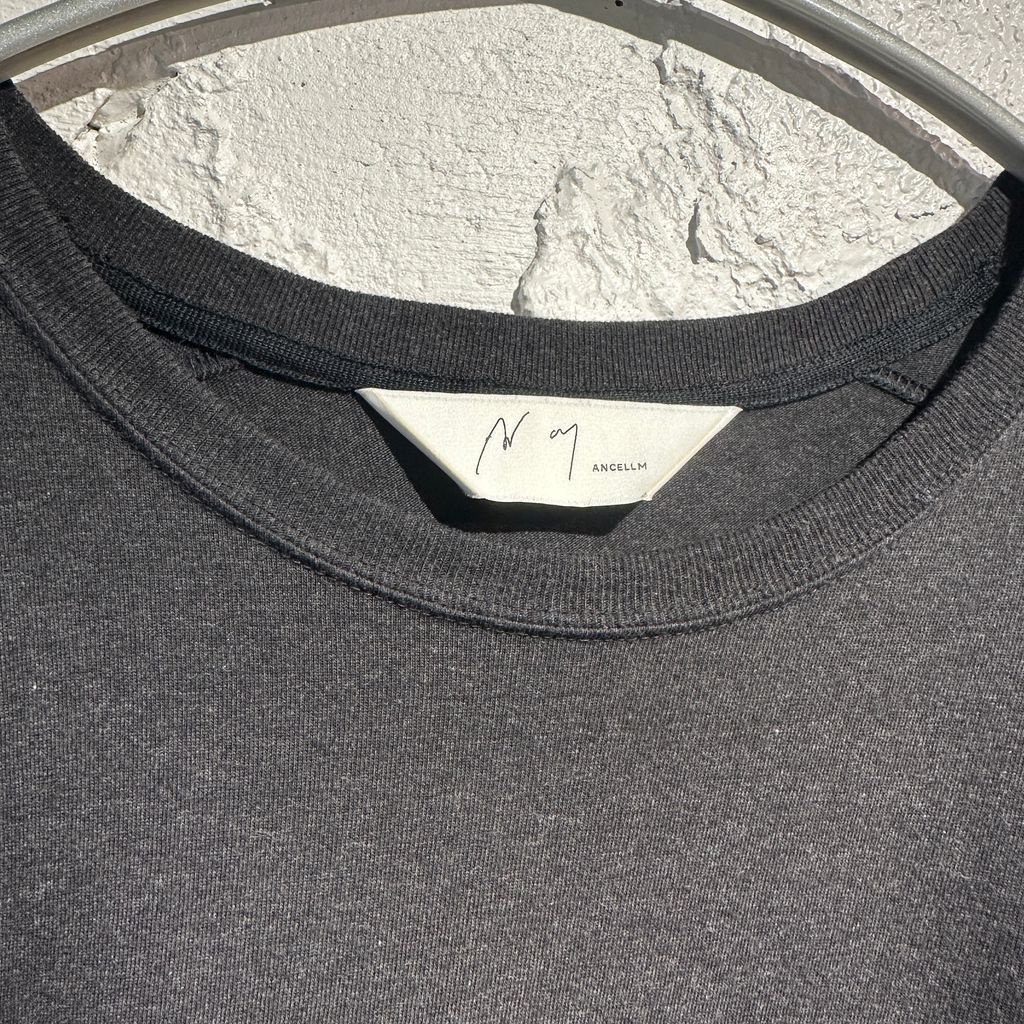 ANCELLM アンセルム 25SS UNEVENNESS LS T-SHIRT 長袖Tシャツ ANC