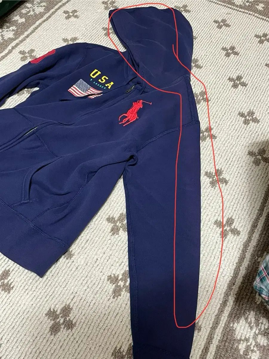 星条旗 ジップアップパーカー