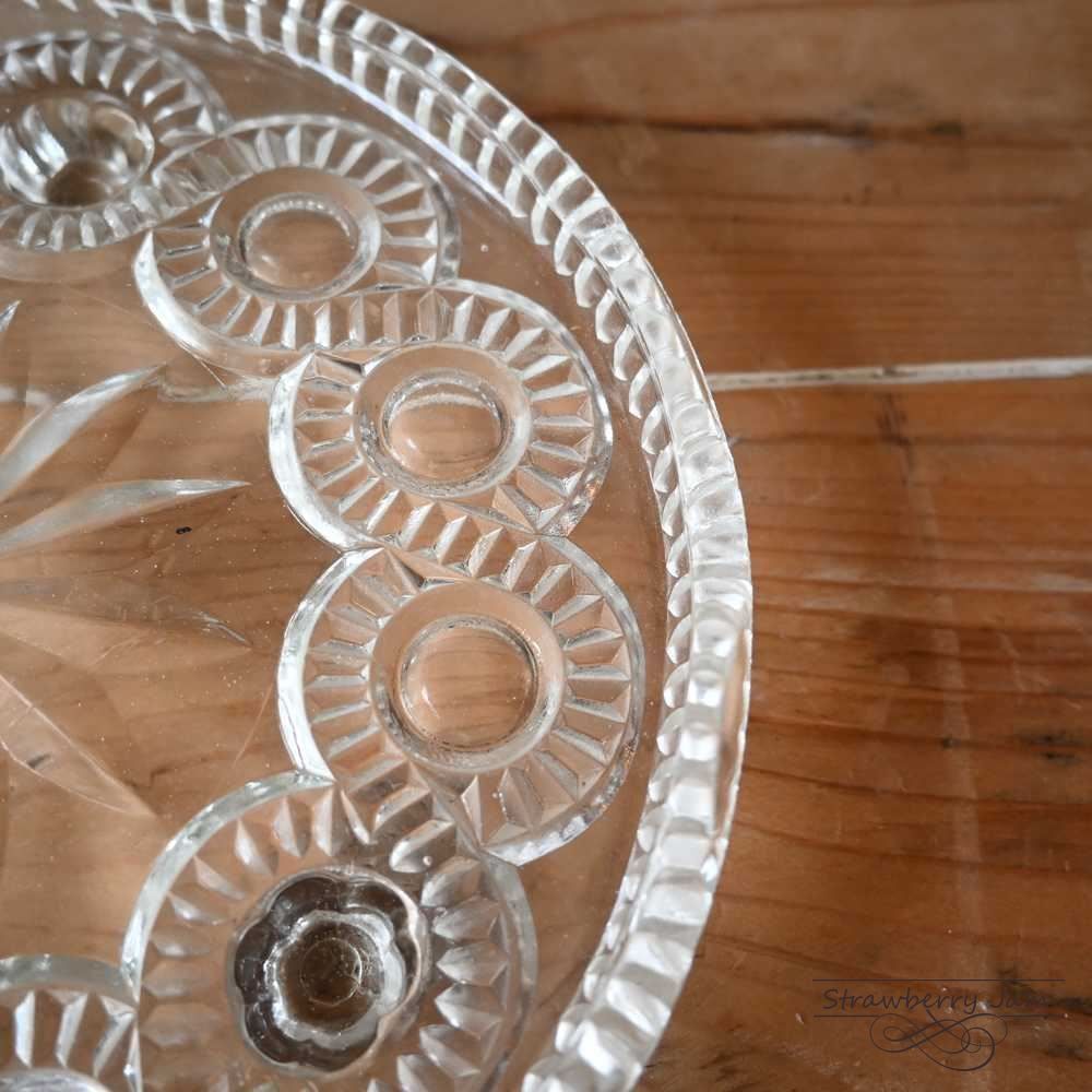 アンティークガラス カットグラス