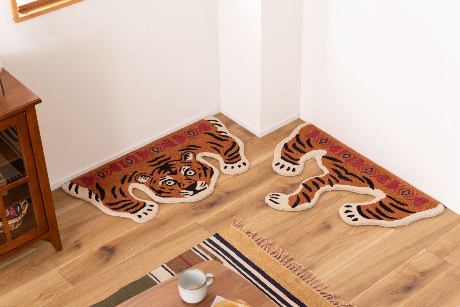 アニマルアクセントラグタイガー ラグ