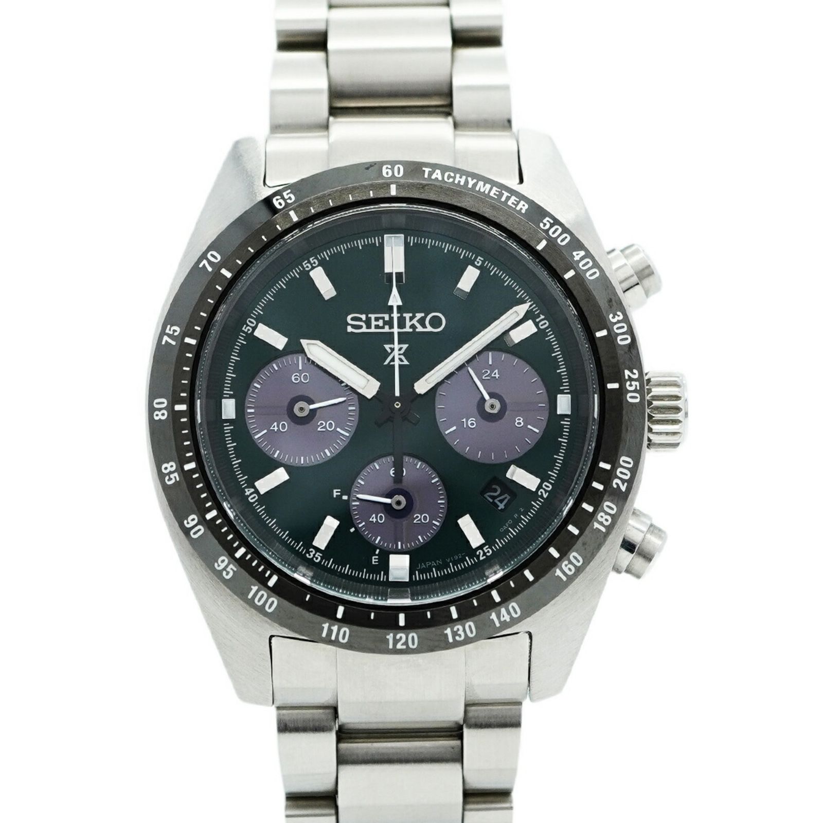 セイコー プロスペックス V192-0AF0 SBDL107 グリーン文字盤腕時計 メンズ