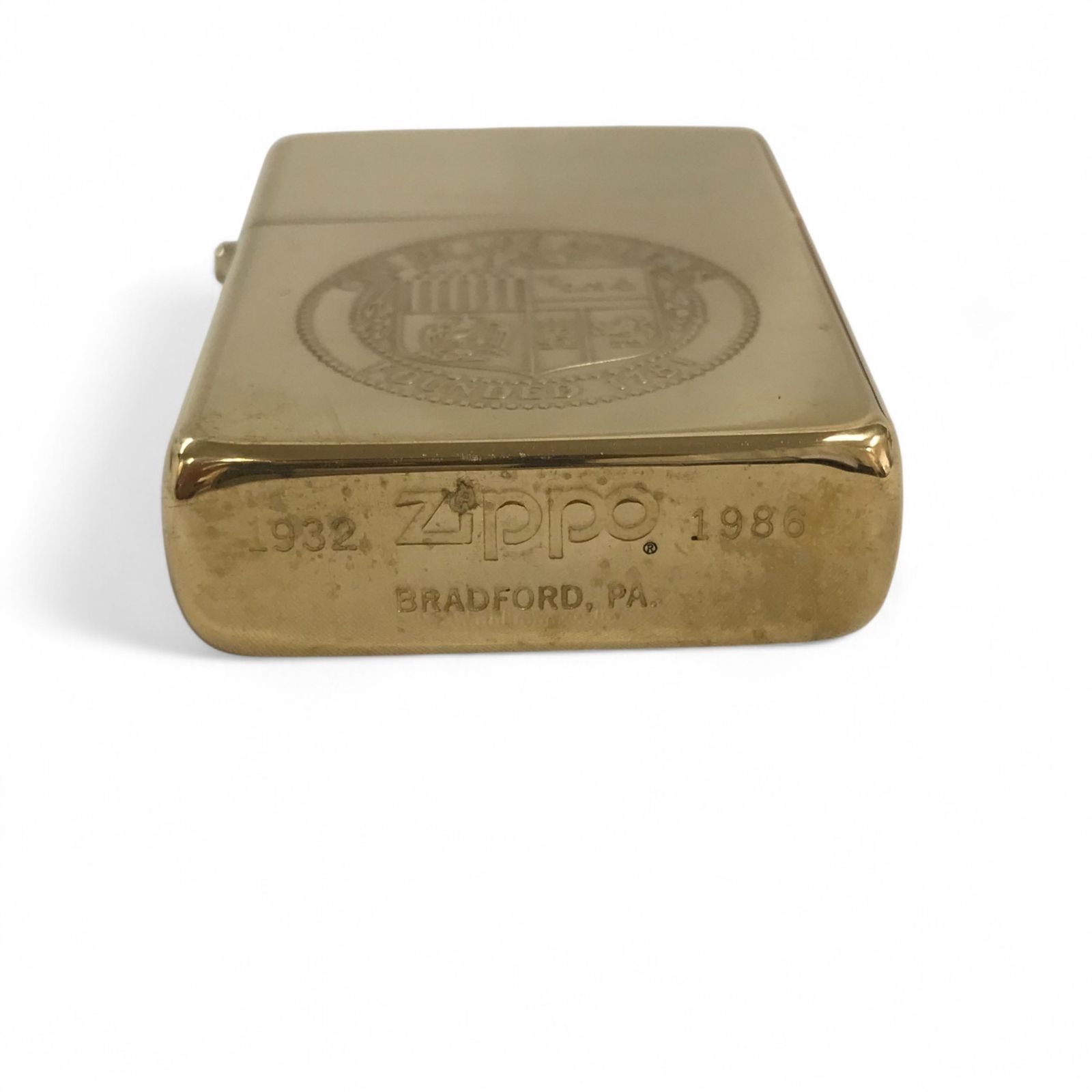 Zippo ジッポー オイルライター SOLID BRASS 真鍮製 ロサンゼルス
