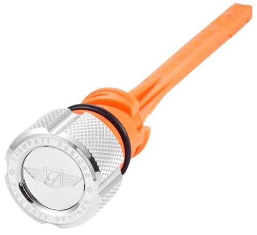 MAGNETIC エンジンオイルディップスティック KNURLED ポリッシュシルバー 2018年以降ソフテイルモデル