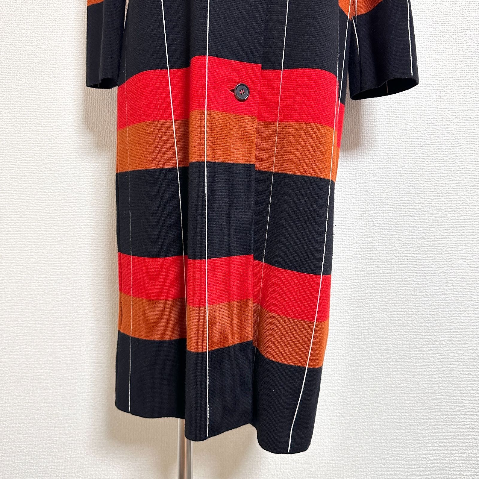MARNI マルニジャパン イタリア製 レトロ 幅広ボーダー×ピンストライプ 