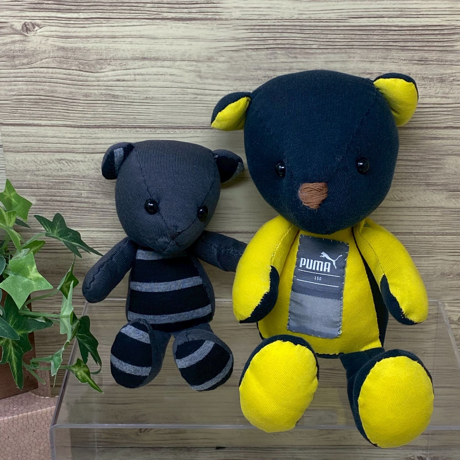 オーダー受付 思い出テディベア オーダーメイド プレゼント リメイク メモリーベア ベビー服 制服 記念 誕生日 母 父