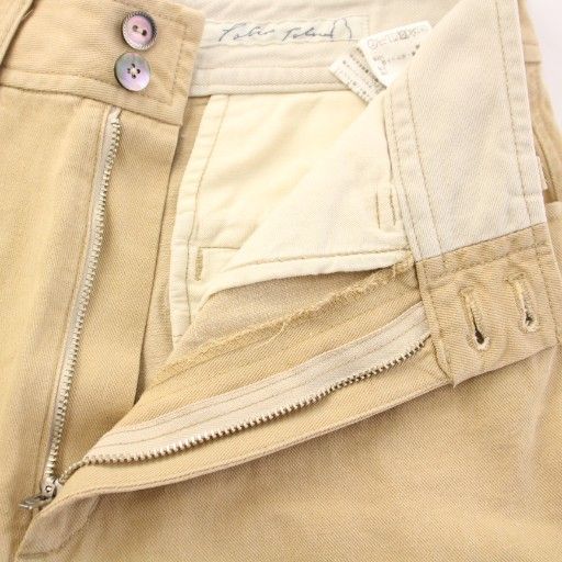 パラスパレス Pallas Palace ラフィリネンチノワイドパンツ スラックス ジップフライ ワン 2 ベージュ FPT24206B BB DECORATOM_COM_BR