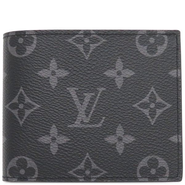 ルイヴィトン LOUIS VUITTON 二つ折り財布 ポルトフォイユ マルコ NM モノグラムエクリプス モノグラムエクリプス シルバー金具 黒 グレー M62545 RFID 箱