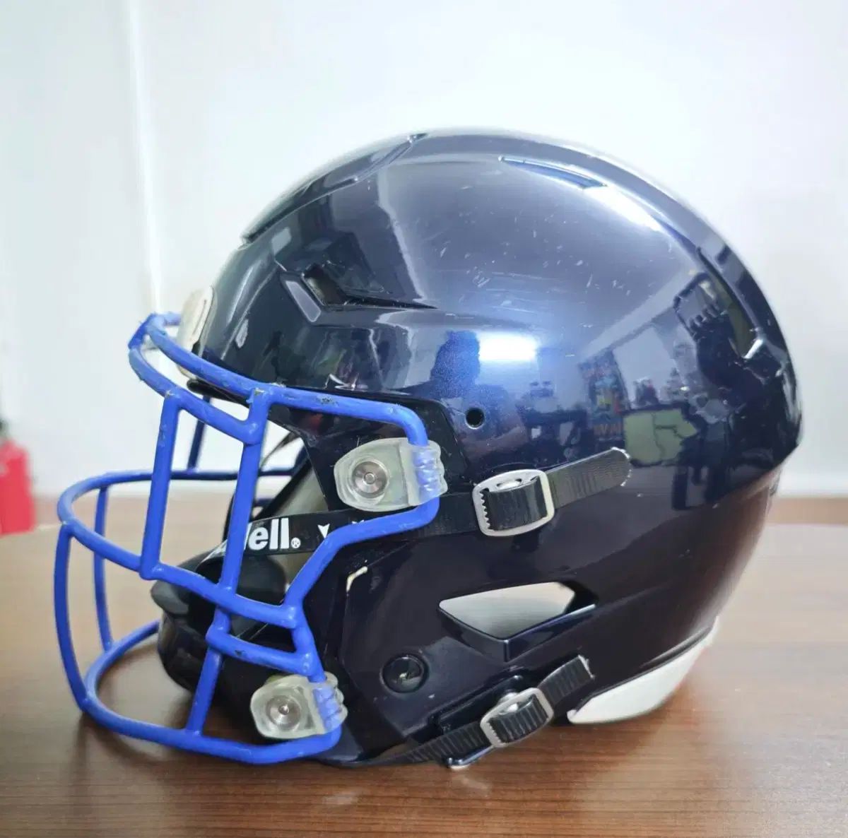 来店をご期待! アメフト ヘルメット ブルー|ブラック speedflex