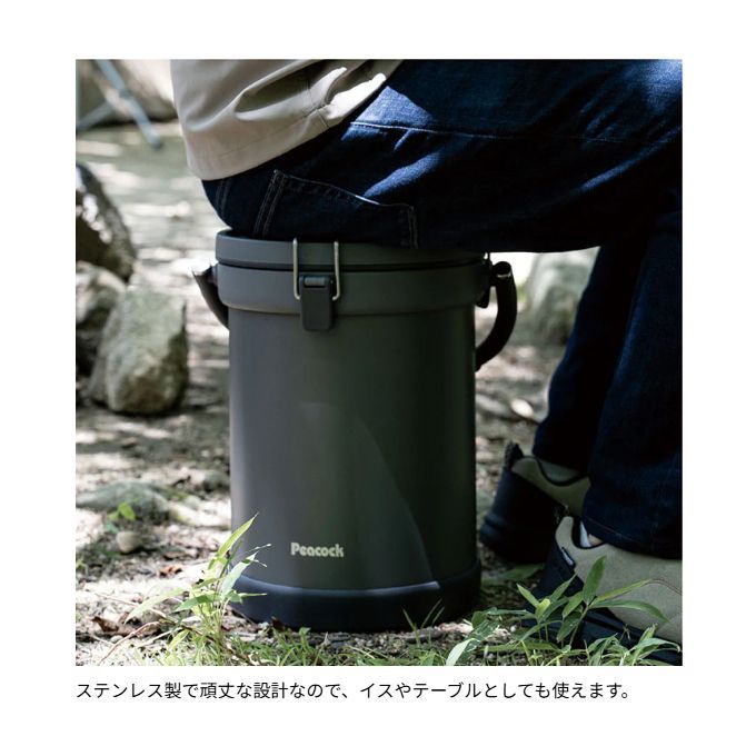 ピーコッククーラーバケット IGN-100 小型 9.5L クーラーボックス 保冷 peacock