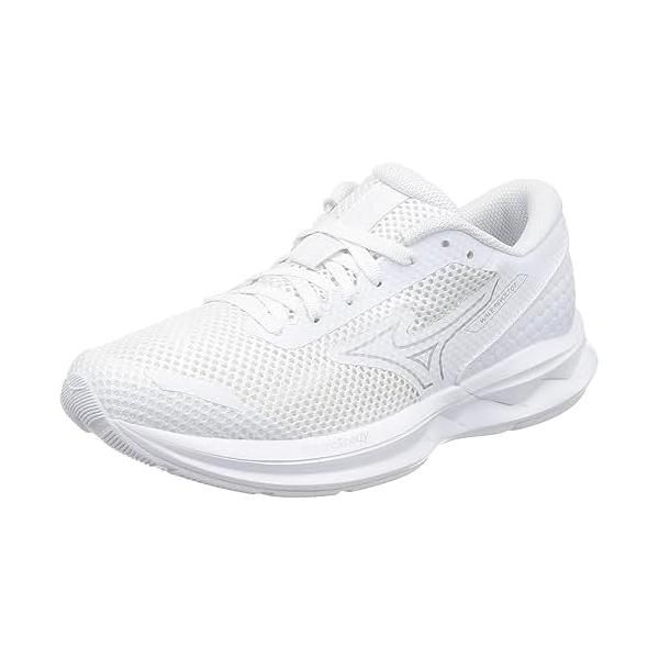ミズノ MIZUNO ランニングシューズ ウエーブリボルト3 J1GC231451 ホワイト|シルバー 2E