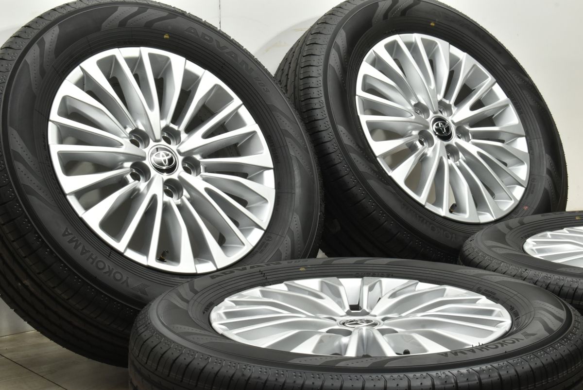 製 新車外し バリ溝 トヨタ 40 アルファード Z 純正 オプション 17in 6.5J 40 PCD120 ヨコハマ 225|65R17 ヴェルファイア