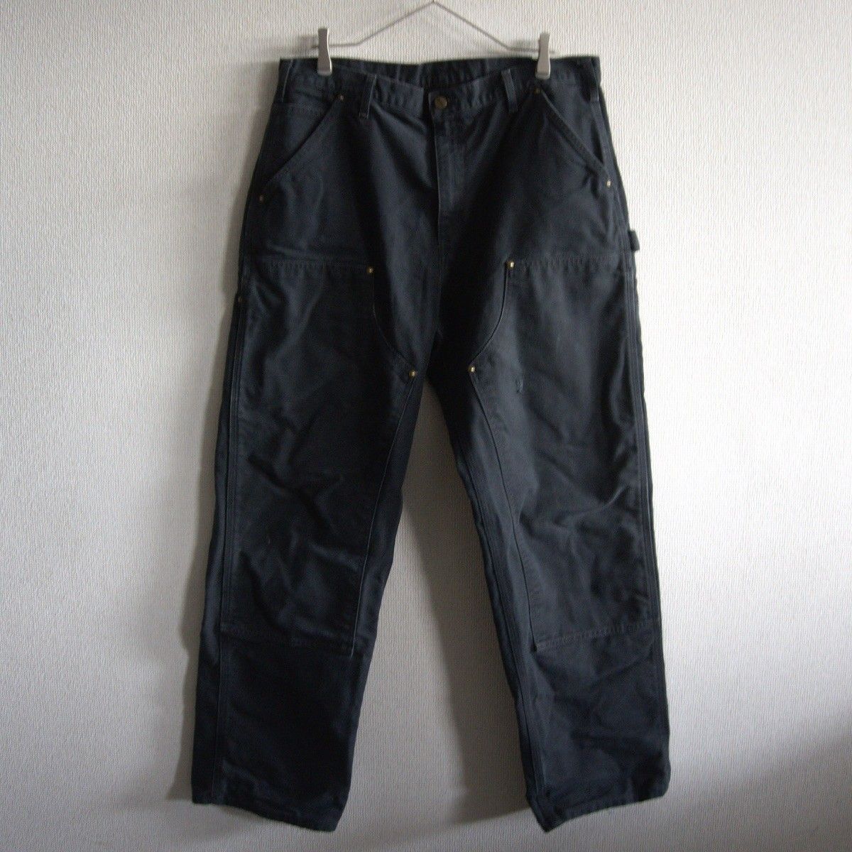 雰囲気抜群】Carhartt【ダブルニー ペインターパンツ】36 ブラック