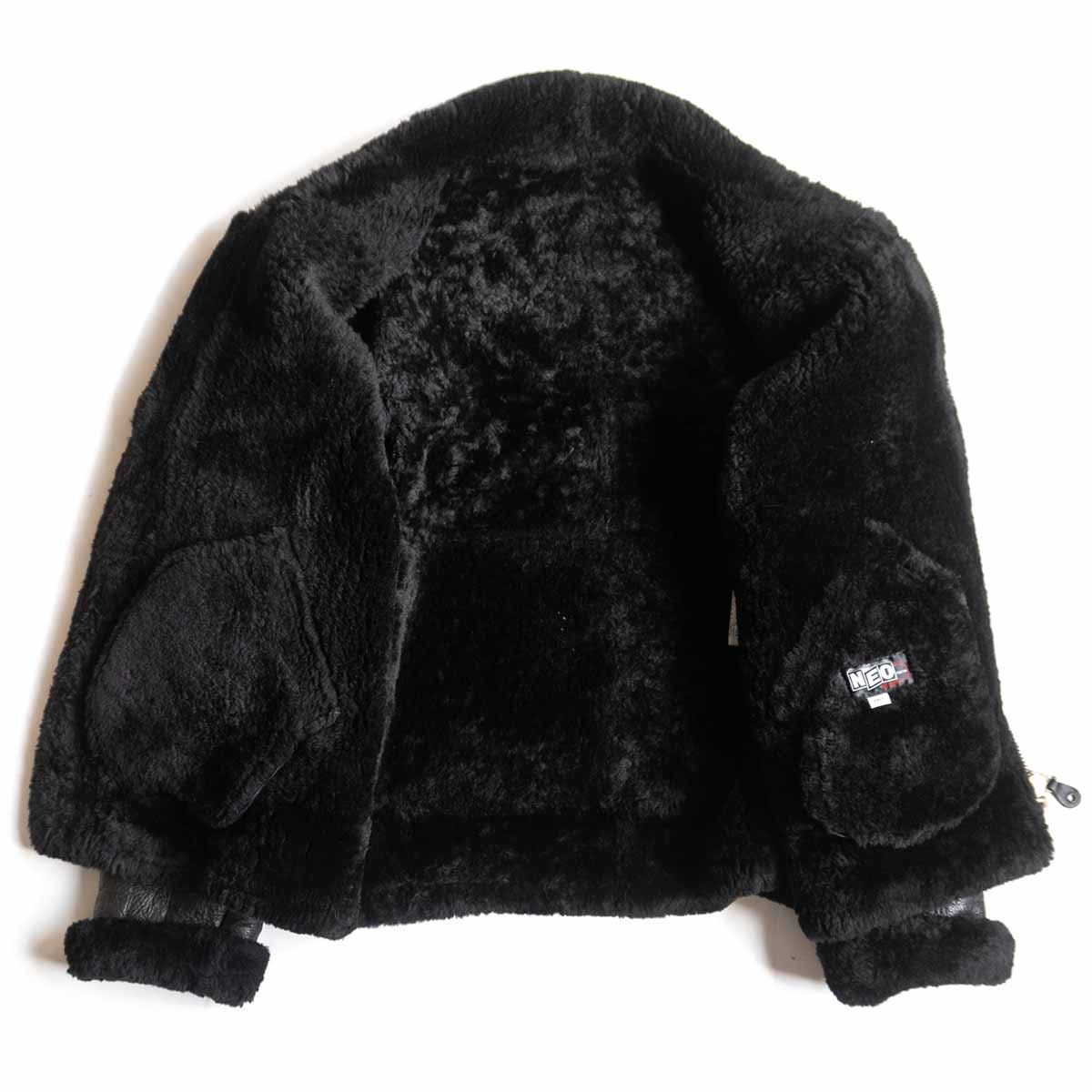 美品】NEO TOKYO BLOOD【B-3 ムートンボンバージャケット】 ブラック