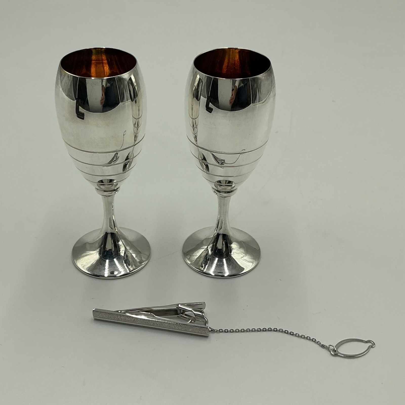 SILVER975|杯|2セット|約41g|約38g|ネクタイピン|銀900