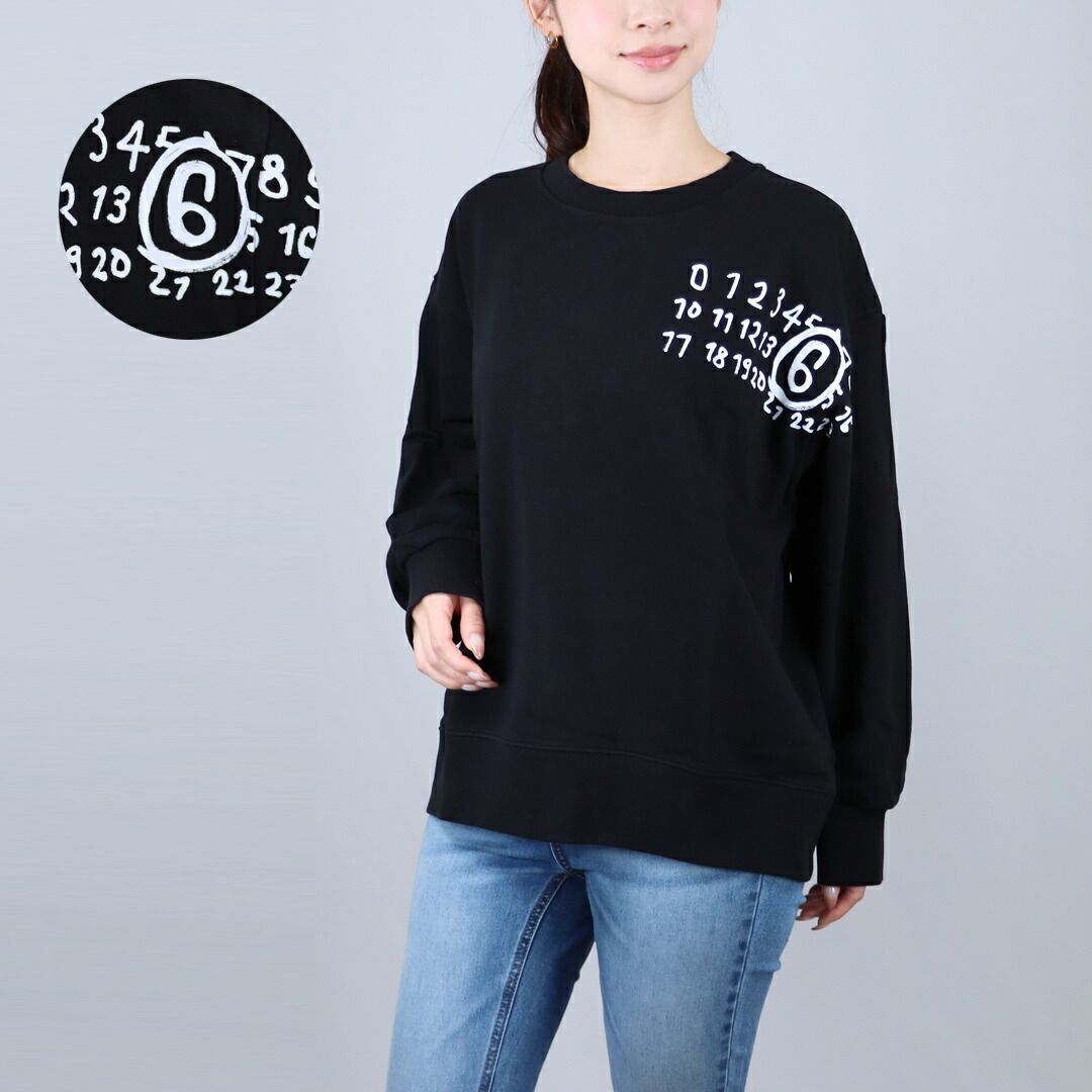 エムエムシックス メゾンマルジェラ MM6 MAISON MARGIELA キッズトレーナー レディーストレーナー スウェット MM6S118U-M60896 M6100 WHITE