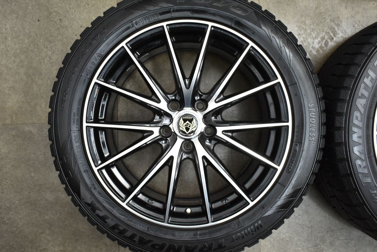 RIZLEY 18in 7.5J 38 PCD114.3 ウィンタートランパスTX 235|50R18 アルファード ヴェルファイア スカイライン エルグランド