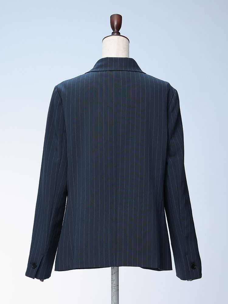 theo dore セオドール ストライプ シングル 1ツ釦 ジャケット