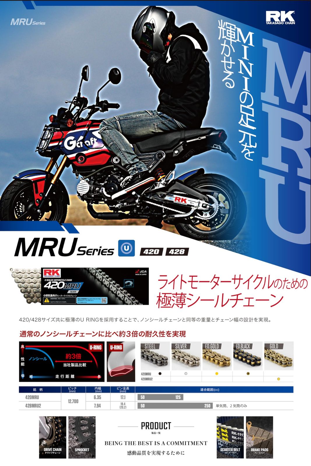 アールケー エキセル RK EXCEL アールケー RK BL420MRU 130L チェーン