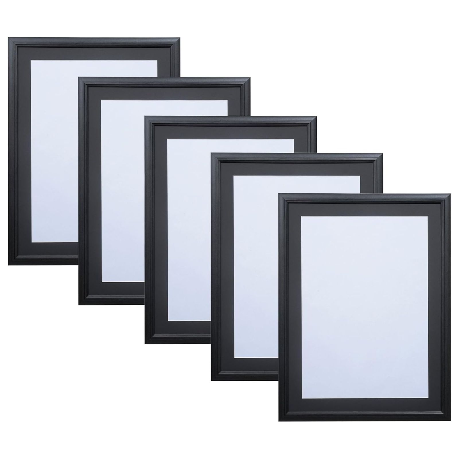 迅速発送 ハクバ HAKUBA 木製額縁 5枚セット FW-04 A3サイズ ブラック まとめ買いセット AMZFW4-BK5A3 ガラス板 吊り紐付き