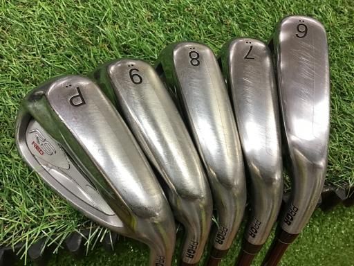 プロギア RS RED 5S アイアンセット IR Speeder EVOLUTION FOR PRGR IR フレックスR メンズ 男性用 右利き 右用 Cランク ゴルフクラブ