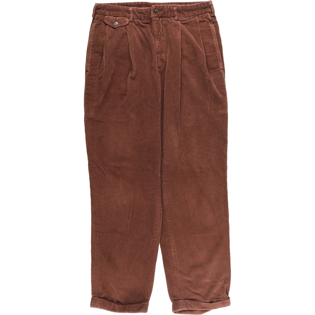 古着 アバクロンビーアンドフィッチ Abercrombie-Fitch ツータック 太畝 コーデュロイパンツ メンズw31相当 eaa591843