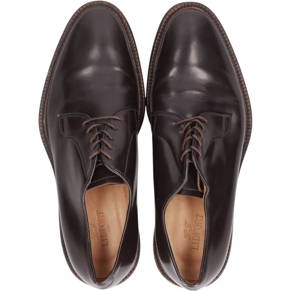  古着 リドフォルト LIDFORT プレーントゥシューズ イタリア製 8 1 2 メンズ28 0 cm相当 saa 015120 デッキシューズ 靴