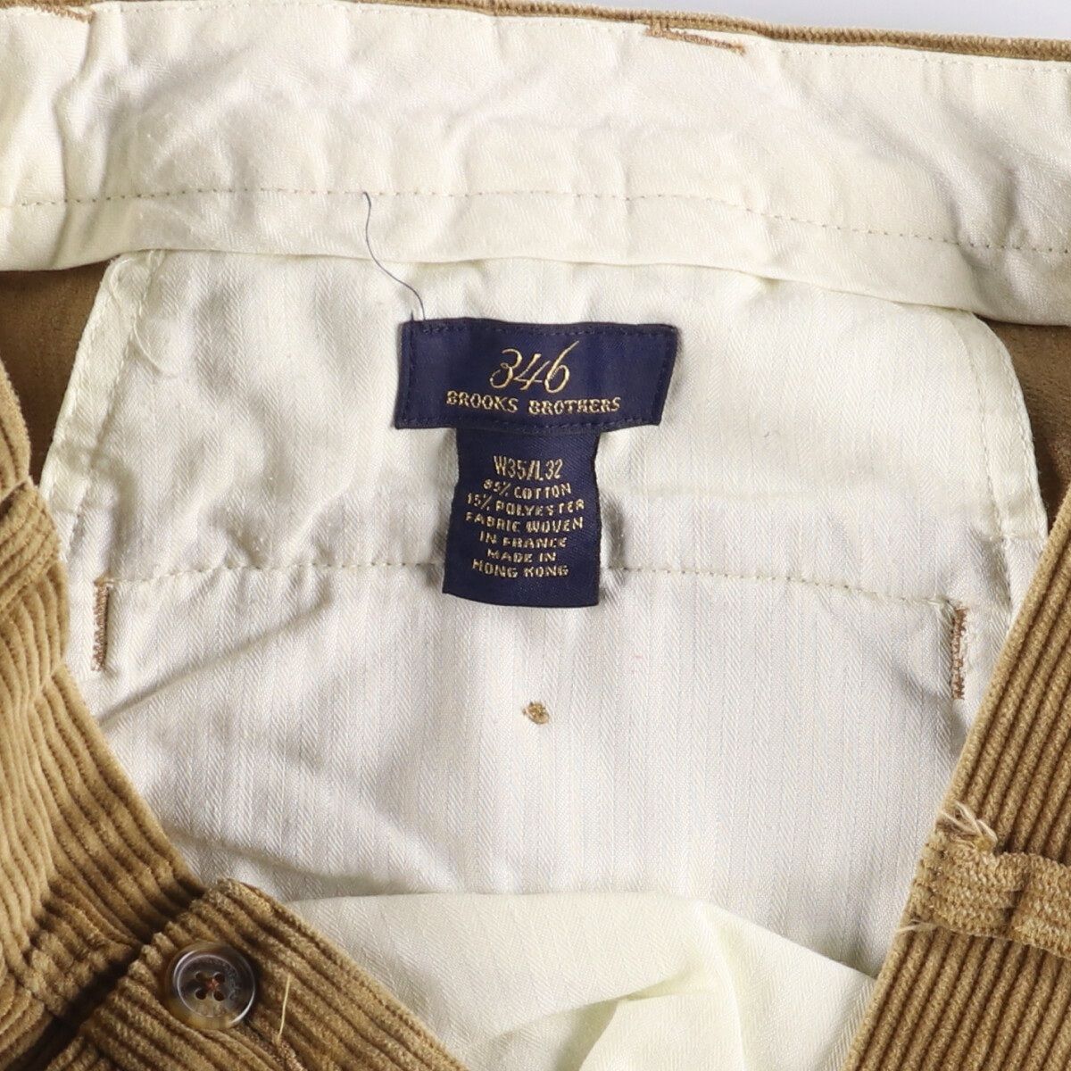 ツータック コーデュロイパンツ