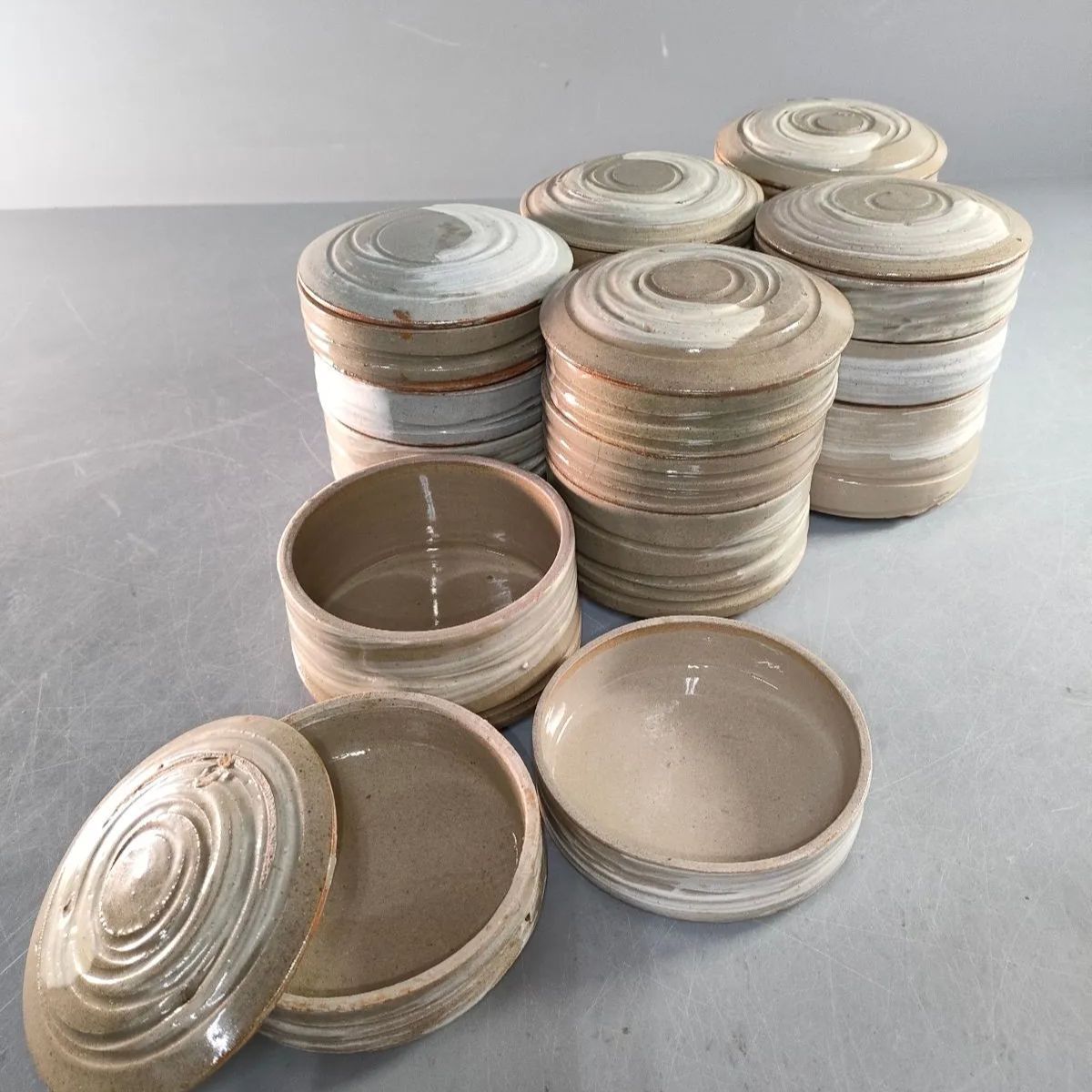 S9-5|刷毛目信玄弁當箱6客|段重|三段重|和食器|懐石道具|