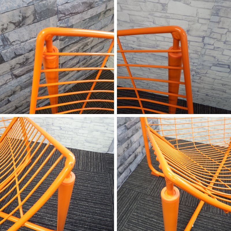 引取り限定】IKEA スコールボダ パーソナルチェア オレンジ 椅子