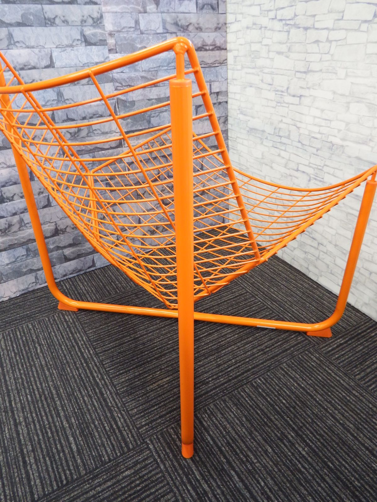 引取り限定】IKEA スコールボダ パーソナルチェア オレンジ 椅子