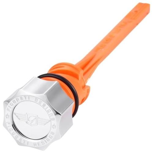 MAGNETIC エンジンオイルディップスティック CURVED ポリッシュシルバー 2018年以降ソフテイルモデル