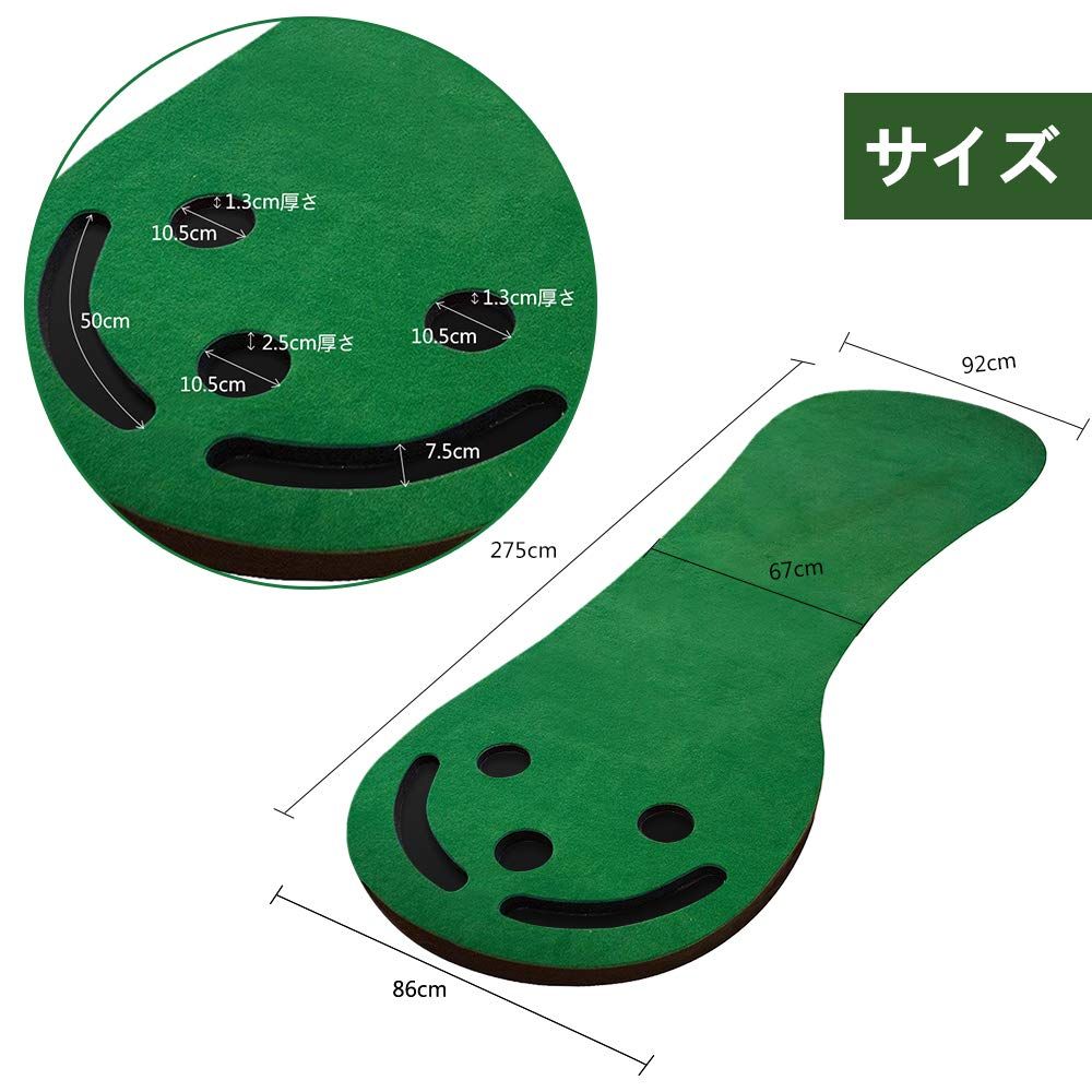 【90％OFF超高級ブランド】 迅速発送 Voodans パターマット ゴルフマット パッティングマット ショットマット 人工芝 グリーン 92*275cm クオリティの高い