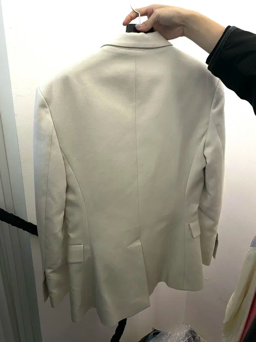 フレックル アイボリー コットン ジャケット セットアップ