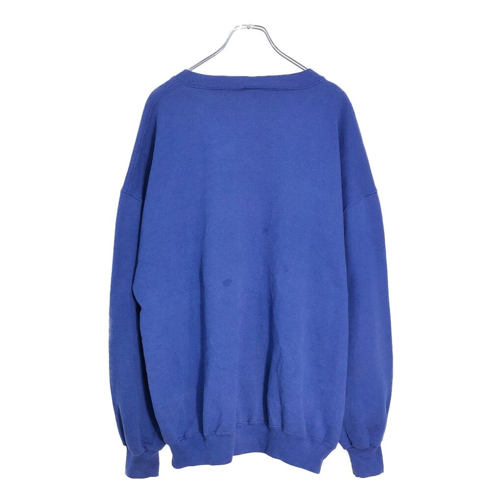 90年代 USA製 RUSSELL ATHLETIC ラッセル 無地 スウェット 大きいサイズ ブルー(メンズ XXL)中古 古着 V7181 90年代 USA製 RUSSELL ATHLETIC ラッセル 無地 スウェット 大きい