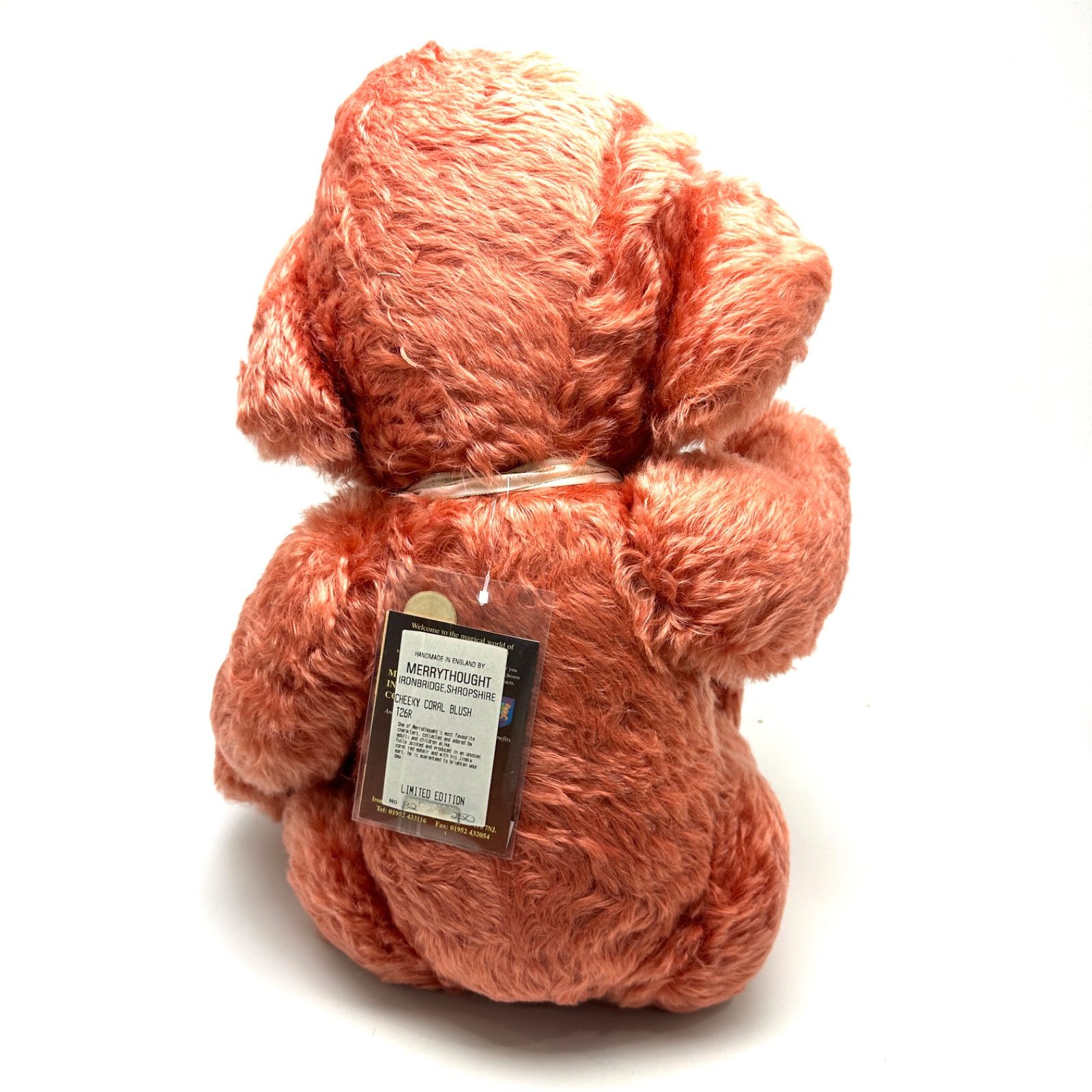 楠本質店 元住吉 メリーソート MERRY THOUGHT テディベア チーキー 世界 250体 イングランド製 CHEEKY CORAL BLUSH T26R