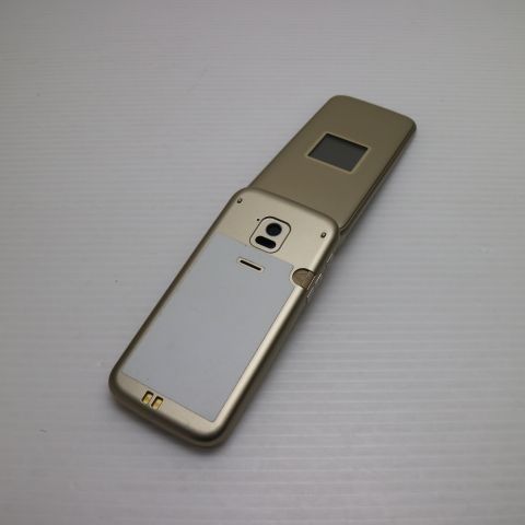 F-02J らくらくホン ゴールド ガラケー DoCoMo 富士通 本体 白ロム 土日祝発送OK 09000