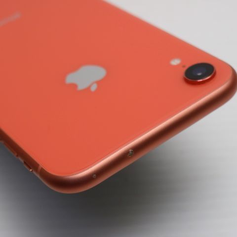 美品 SIMフリー iPhoneXR 128GB コーラル ピンク スマホ 白ロム 即日 