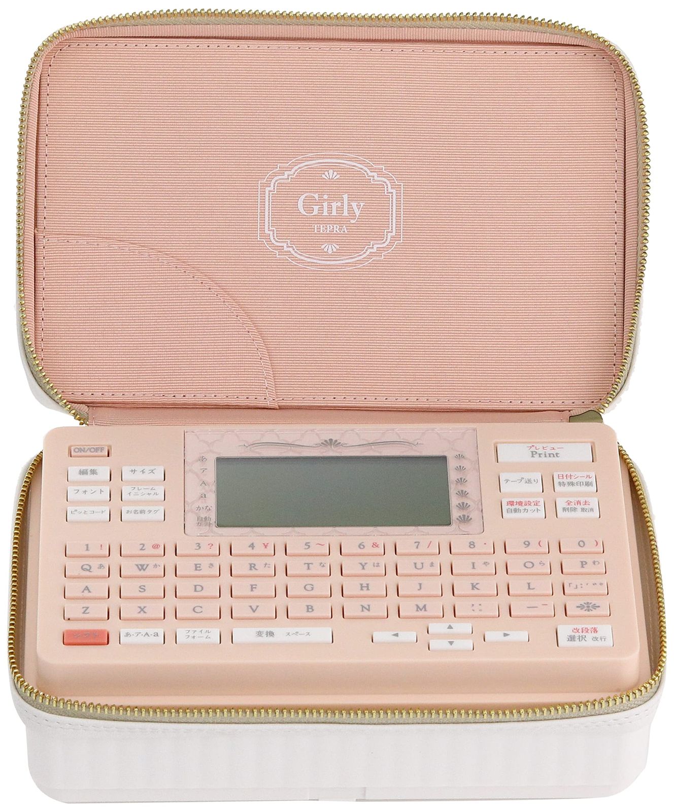 ラベルライター テプラ PRO SR-GL2 キングジム コーラルピンク ガーリーテプラ 対応ラベル幅 4-18mm幅 SKLAD-KIRPICHA_RU