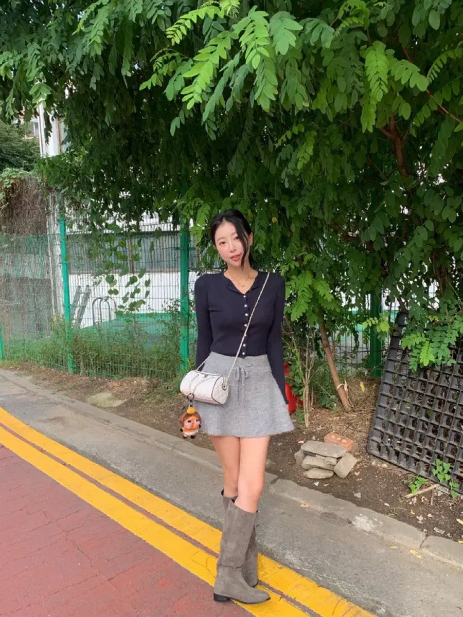 タグ0 ショップシエ シエマーケット シエナ ニット スカート グレー